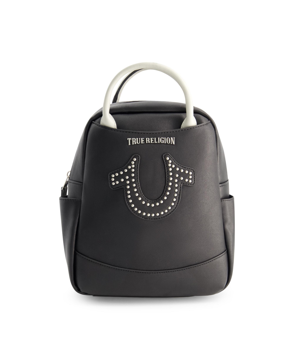 Studded Horseshoe Mini Backpack - Black