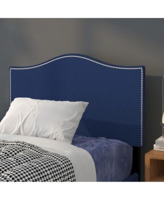 Arched Twin Headboard With Accent Nail Trim