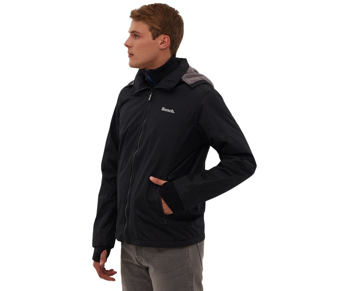 Bench Dna Men's Hawn Double-Faced Ripstop Hooded Jacket