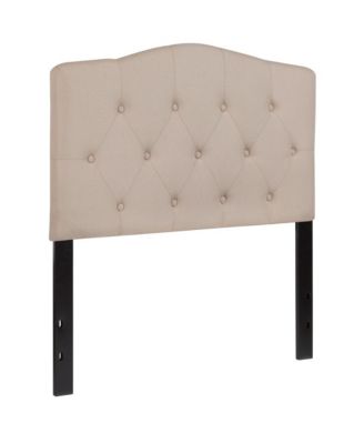 Arched Twin Button Tufted Upholstered Headboard