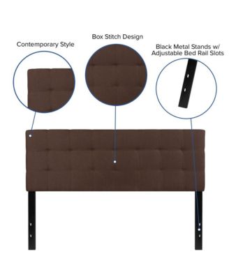 1 PC Metal Quilted Tufted Queen Upholstered Headboard