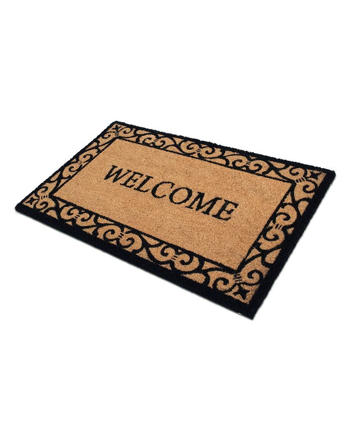 Mascot Hardware Natural Coir Traditional Doormat With Nonslip