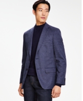 Tommy Hilfiger Men's Modern-Fit Pattern Sport Coats - Blue Grey