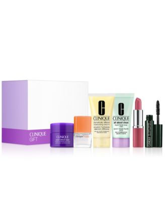 FREE 6-Pc. Gift with any $55 Clinique purchase (A $112 Value!)