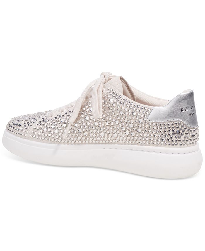 kate spade new york Women's Lift Crystal Lace-Up Sneakers - Macy's