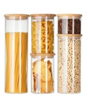 Oggi Canisters & Spice Jars, Glass 8 Piece Set - Macy's