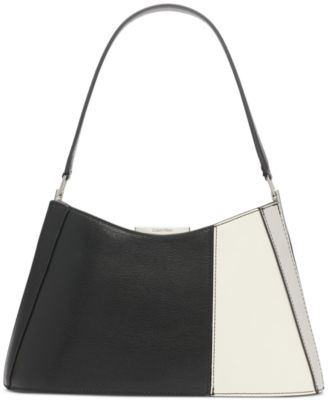 Calvin Klein - Wren Colorblocked Faux Leather Shoulder Bag