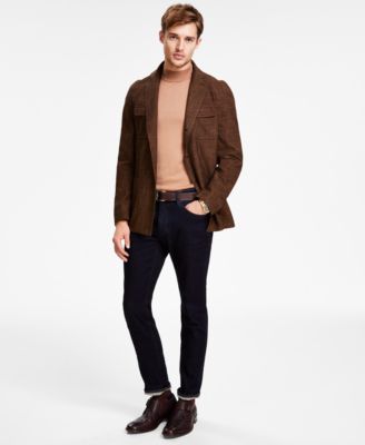 Tallia - Men's Slim-Fit Raglan Sport Coat