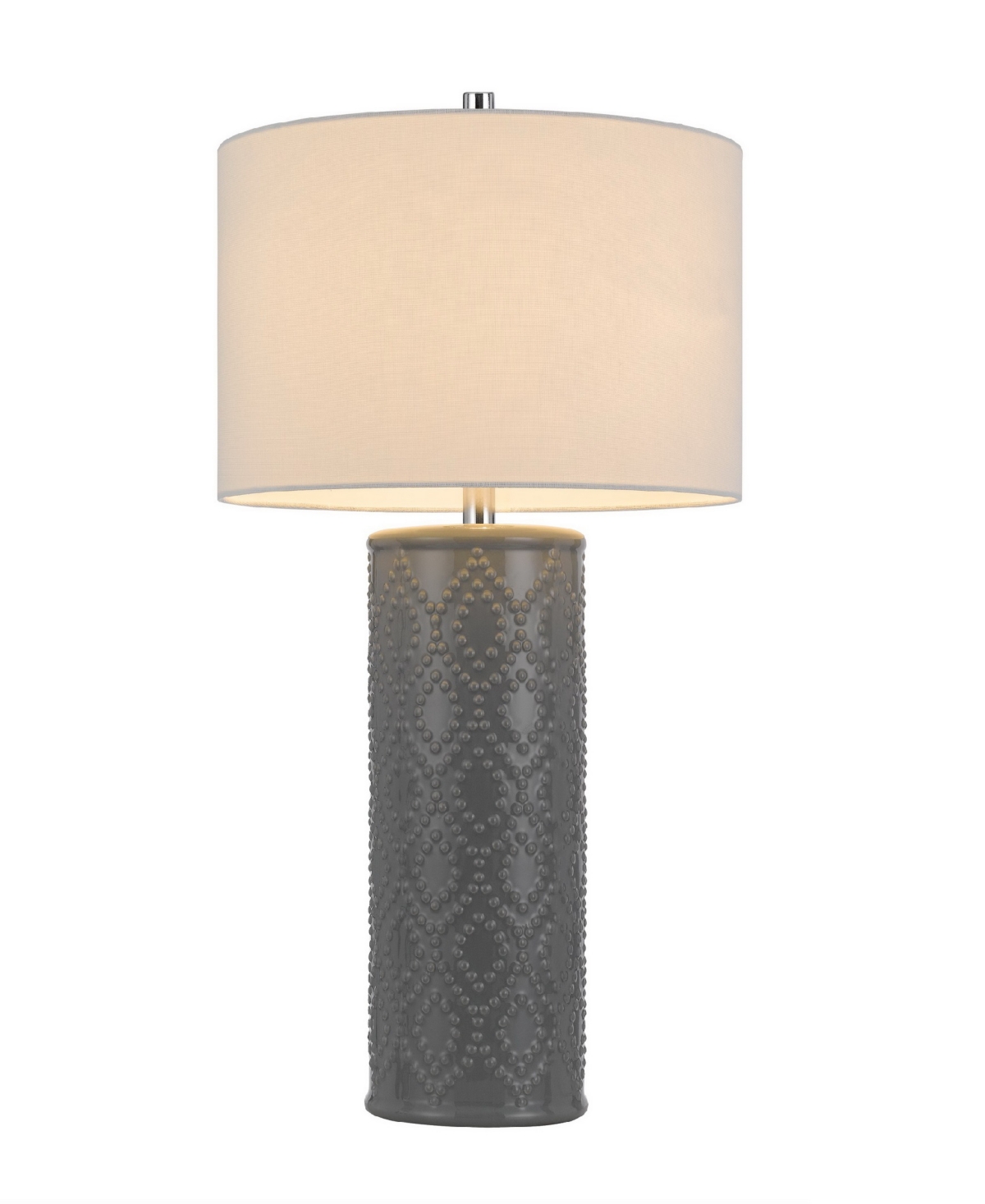Shop Cal Lighting 28.5" Height Ceramic Table Lamp Set In Slate Gray
