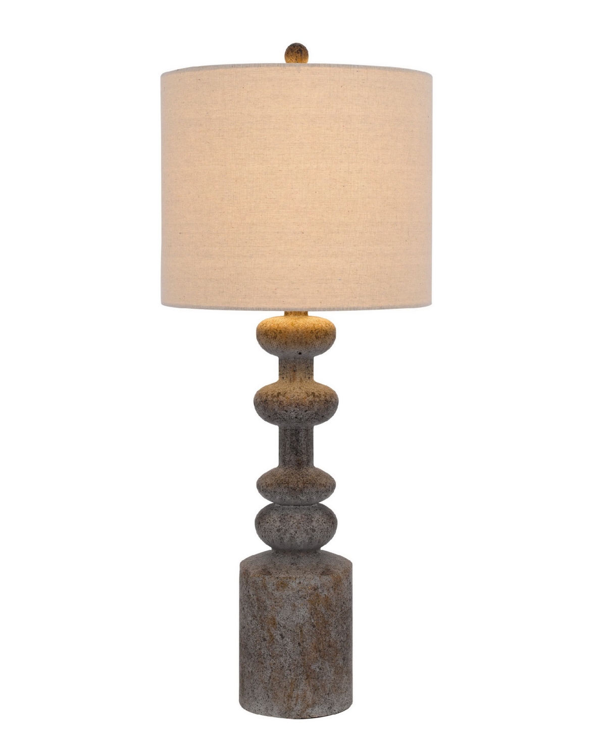 Shop Cal Lighting 31" Height Resin Table Lamp Set In Pebble