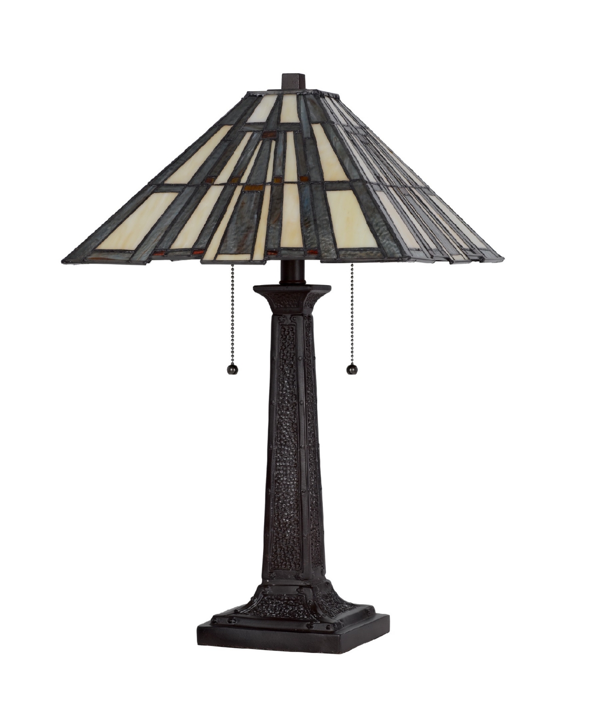 Cal Lighting 23" Height Metal And Resin Table Lamp In Dark Bronze