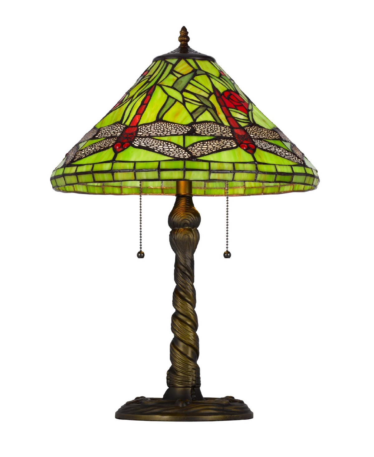 Shop Cal Lighting 23.5" Height Metal And Resin Table Lamp In Antique Brass