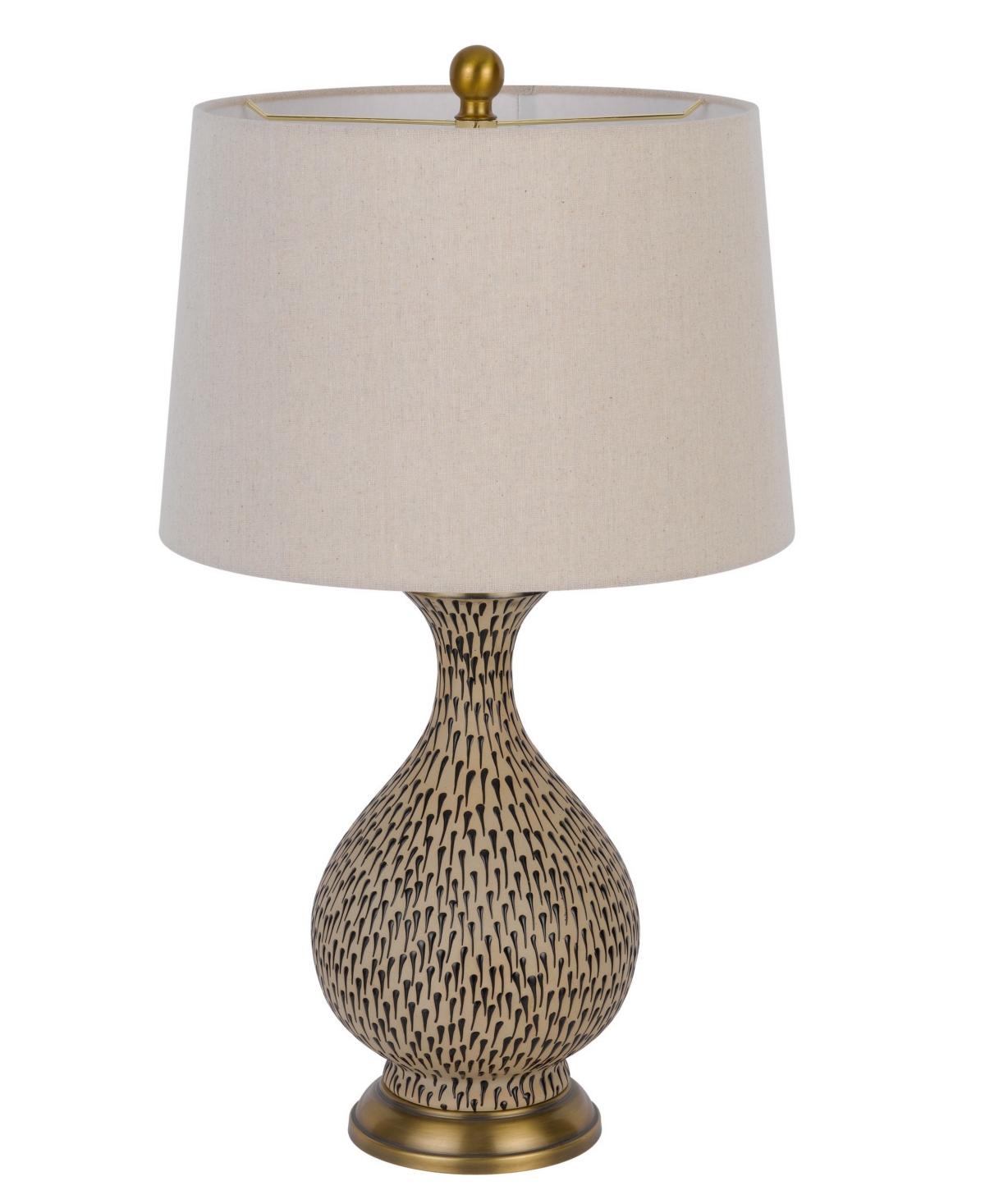 Cal Lighting Orivesi 26" Height Ceramic Table Lamp Set In Terra Cotta