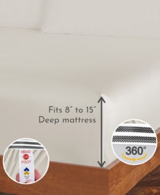 Luxury Bed Sheets Set - 800 Thread Count 100% Cotton Sheets, Deep Pocket, Soft, Cool & Breathable - Split King Size