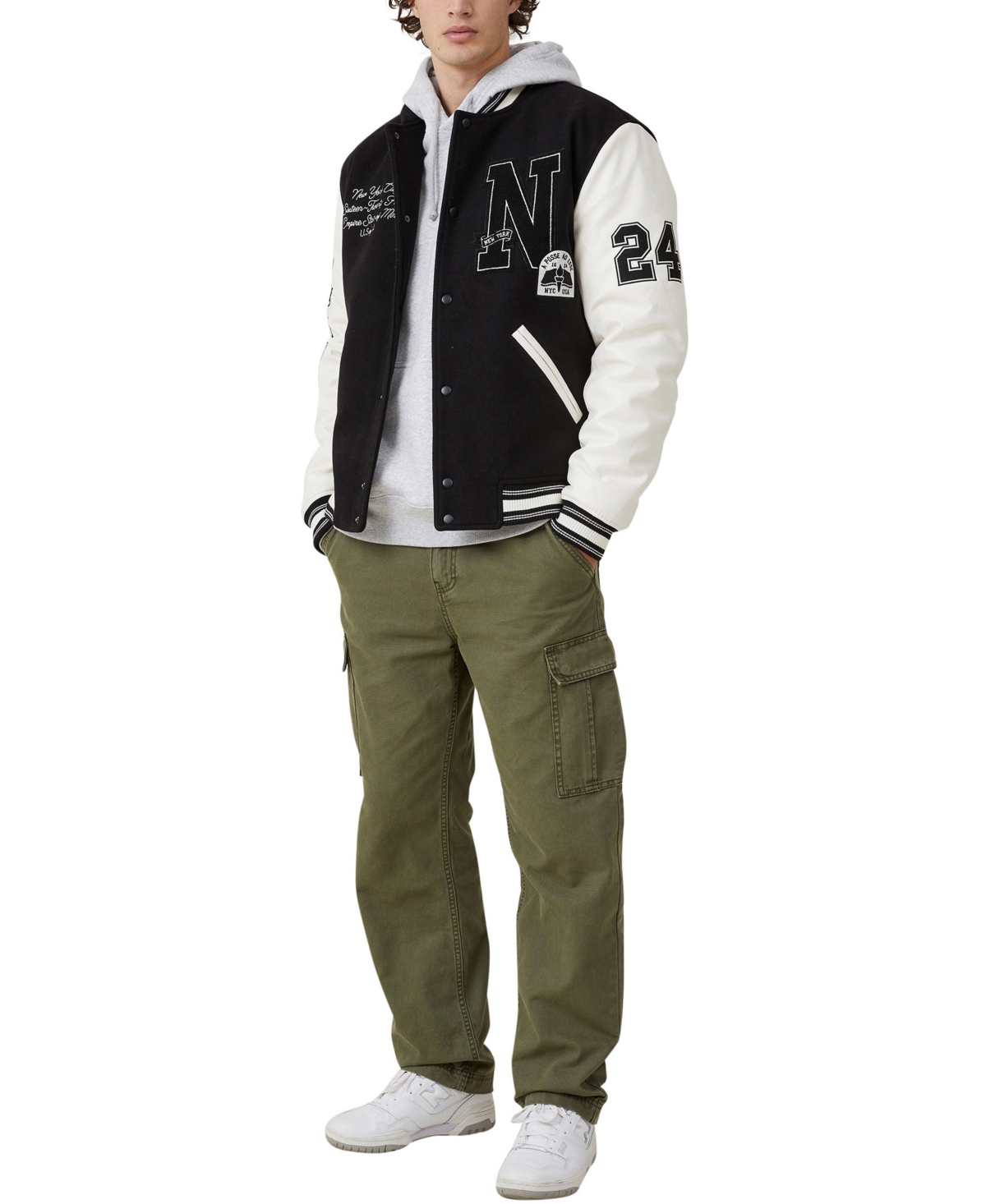 Cotton On Men's Varsity Bomber Jacket
