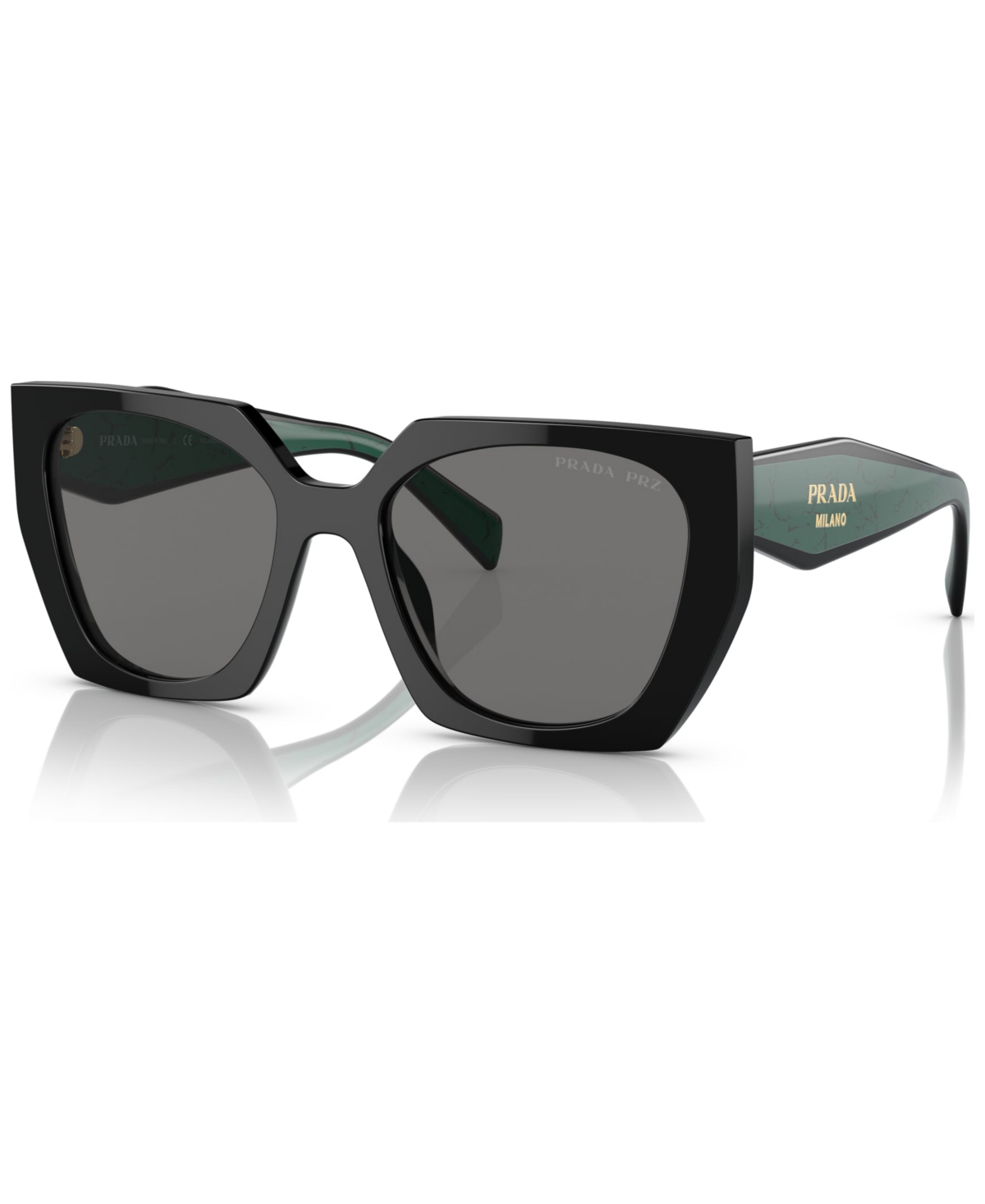Prada Women's Polarized Sunglasses, Pr 15ws54-p In Black