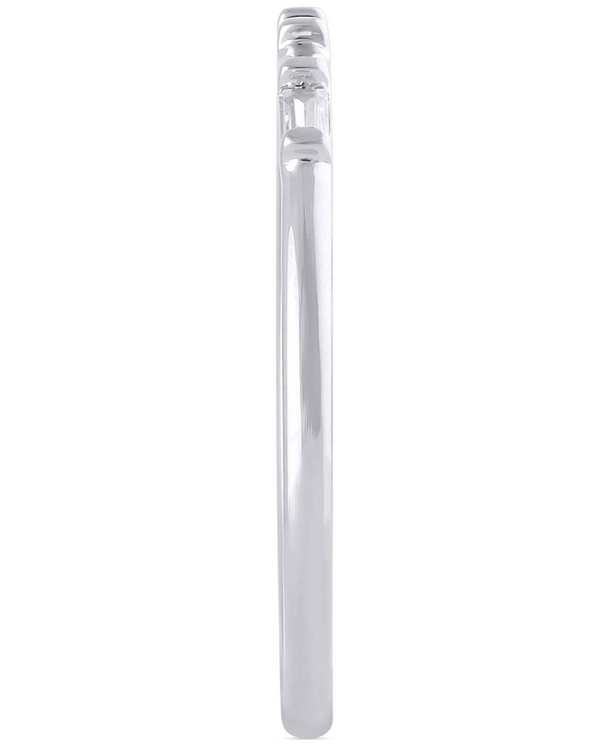 Igi Certified Diamond Baguette Band (1/20 ct. t.w.) in 14k- White Gold