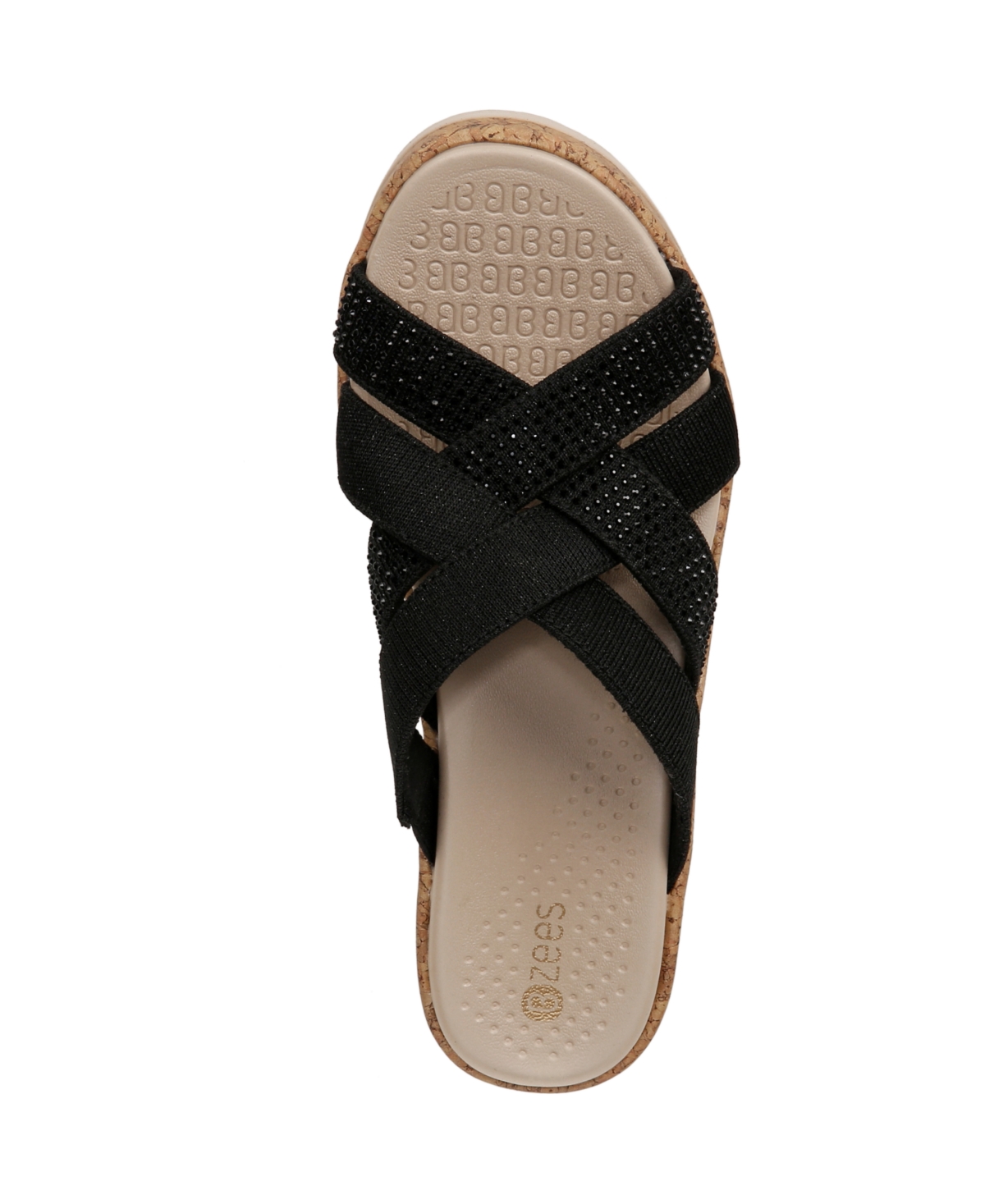 BZees Reign Washable Strappy Wedge Sandals