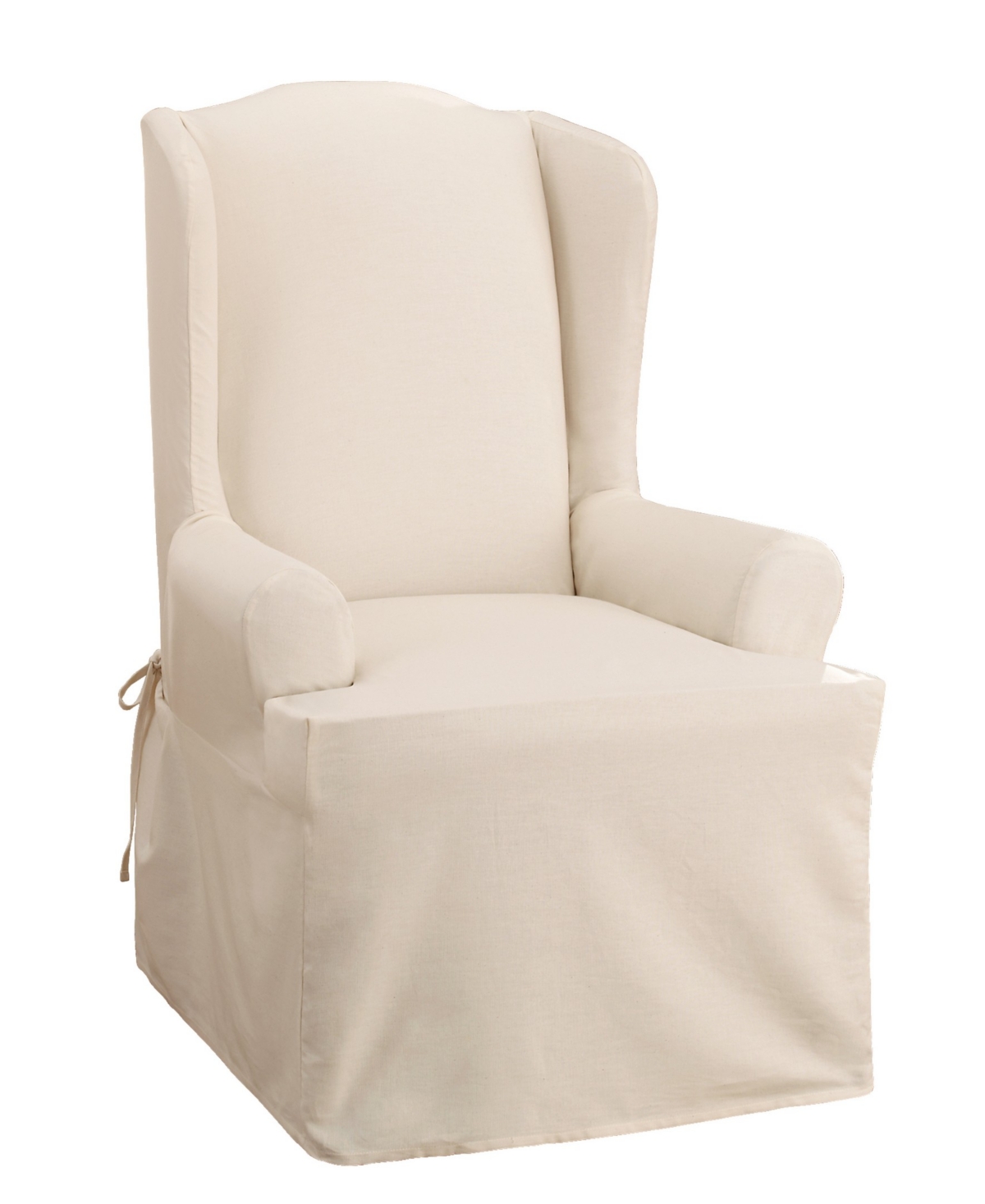 Sure Fit Duck 1-pc Wing Chair Slipcover, 45" X 32" In Natural