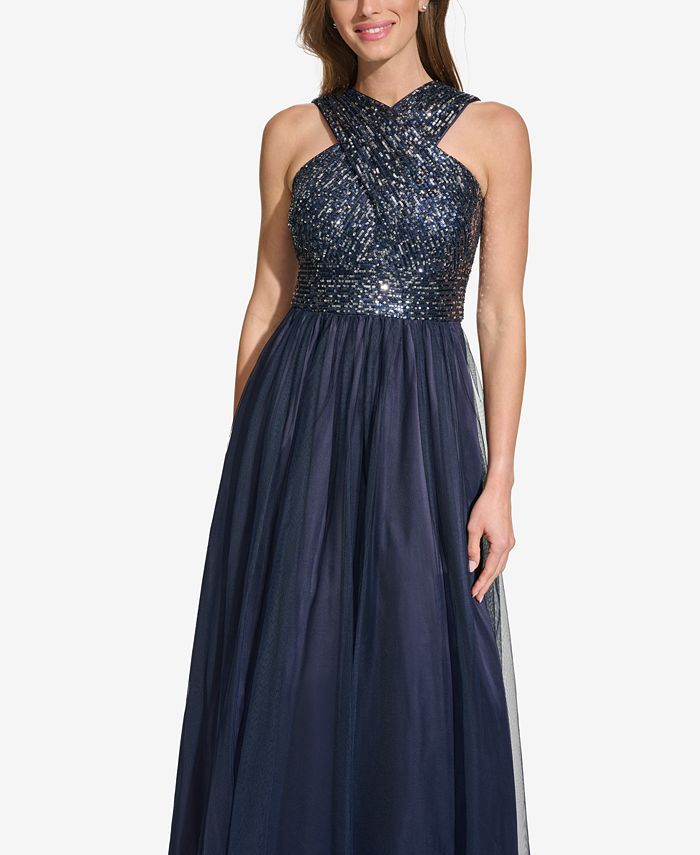 Eliza j discount beaded bodice ballgown