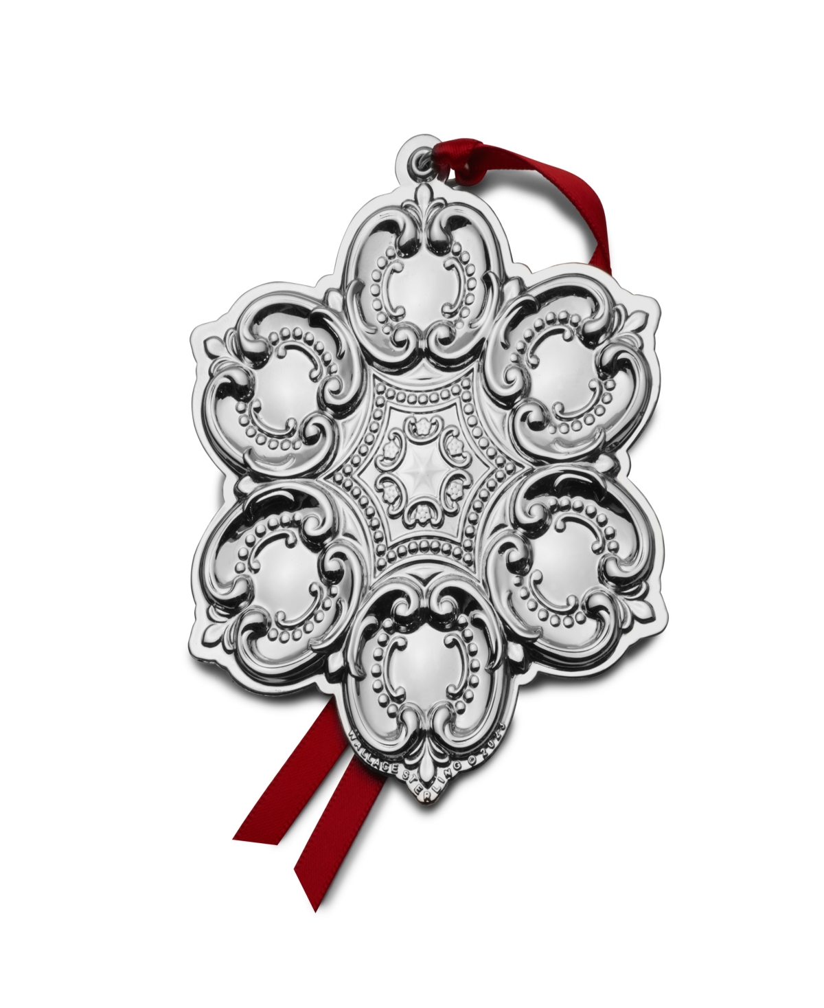 Wallace 2023 Grand Baroque Sterling Silver Snowflake Ornament, 26th Edition