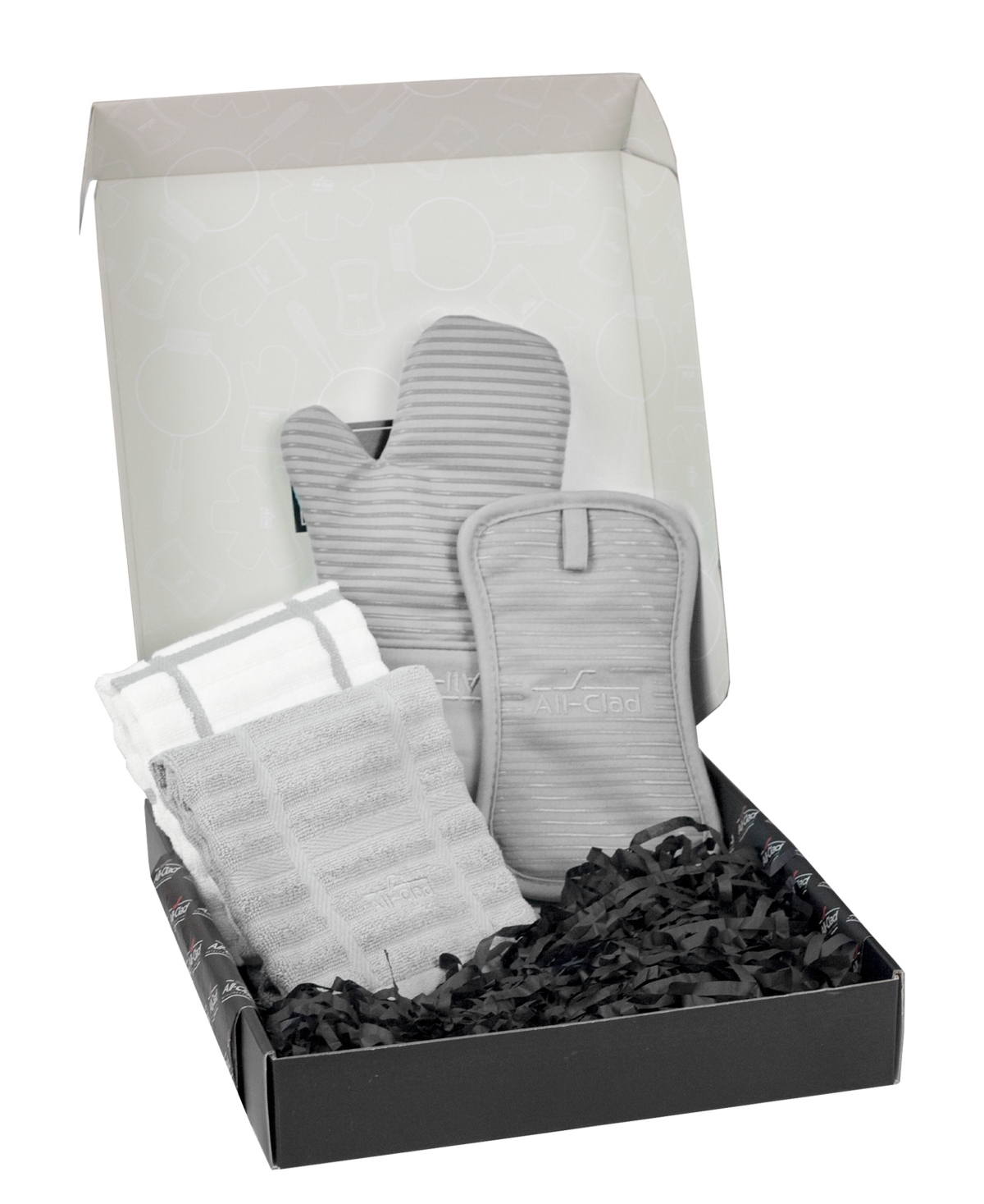 All-clad Foundation Collection 4-piece Gift Set In Titanium