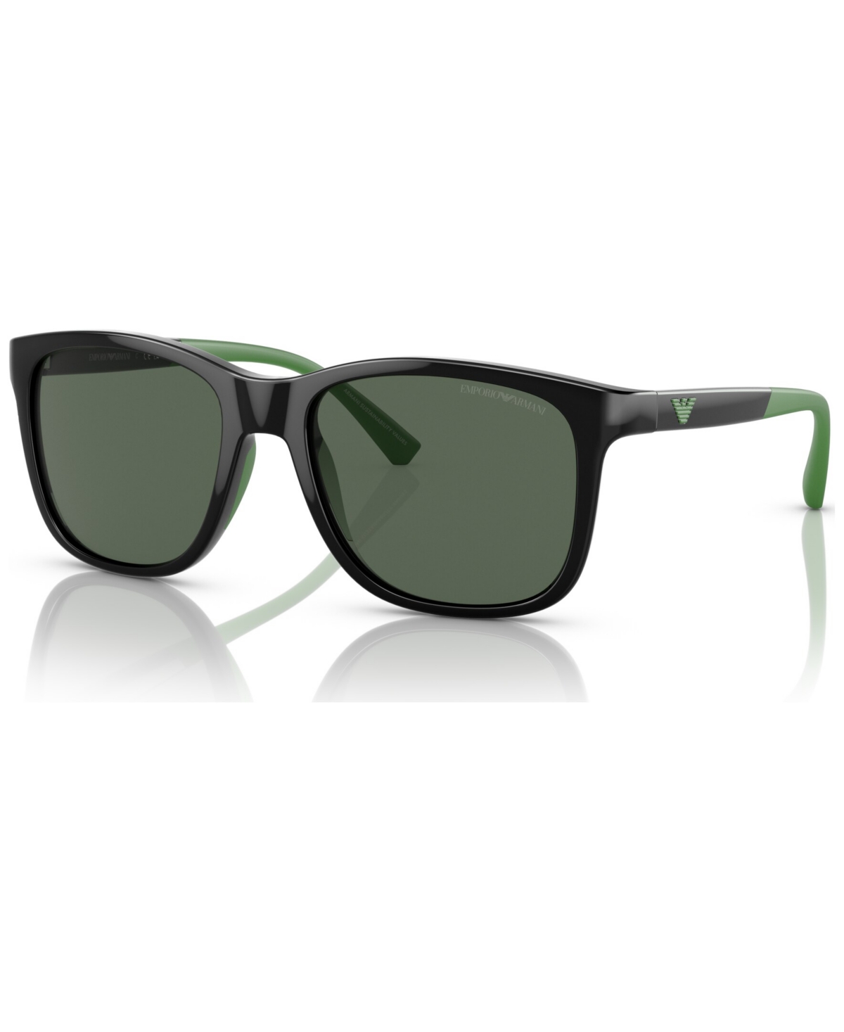 Emporio Armani Kids Sunglasses, Ek4184 In Shiny Black