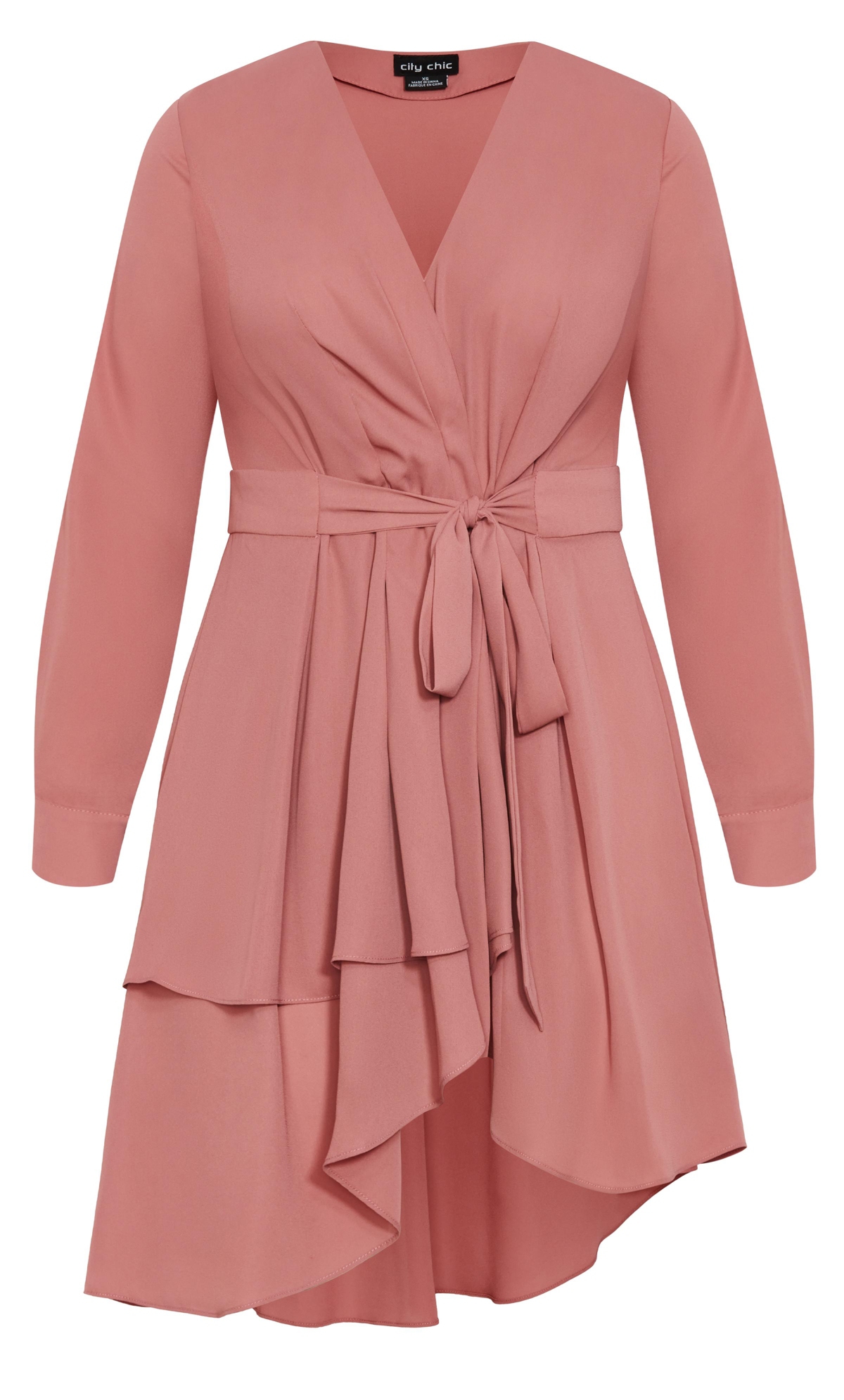 City Chic Women's Shibara V-neck Long Sleeve Top