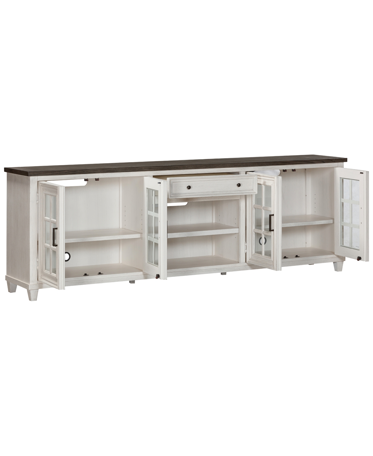 Shop Macy's 96" Dawnwood Tv Console In White