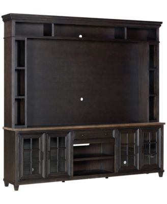 96" Dawnwood 2PC TV Console Set (96" Console and Hutch)