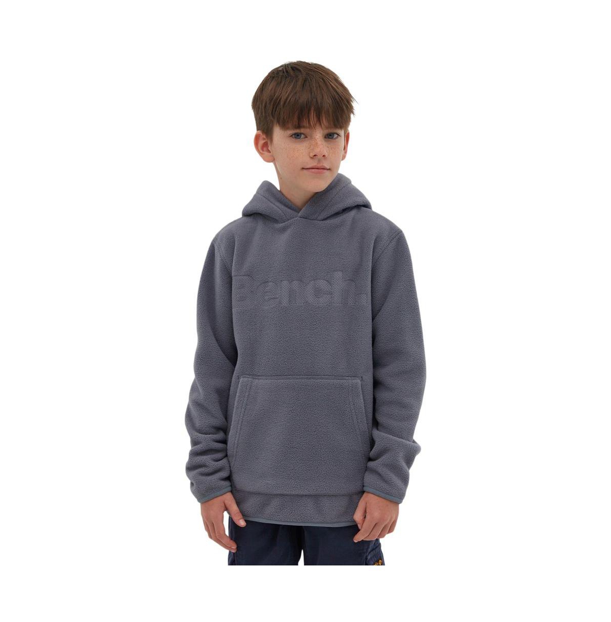 Bench Dna Himala Polar Fleece Hoodie In Steel Grey