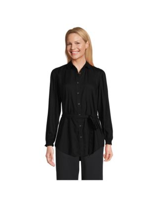 Women's Rayon Tie Waist Shirt