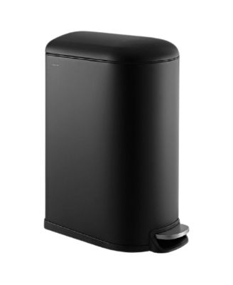 Roland Mini Step Open Trash Can, Compact Metal Waste Bin for Bathroom, Office or Bedroom