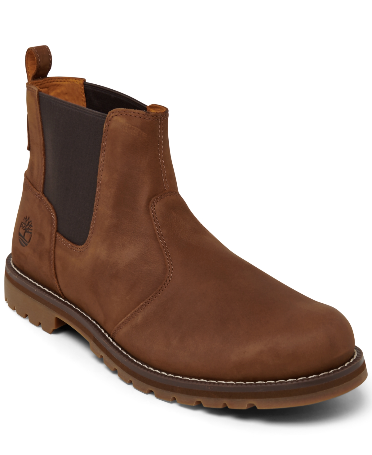 Timberland Men's Redwood Falls Chelsea Boots From Finish Line In Saddle