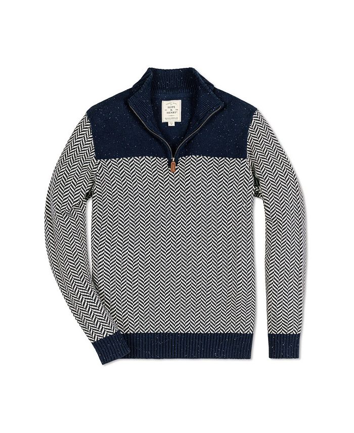 Hope & Henry Men's Half Zip Pullover Sweater - Macy's