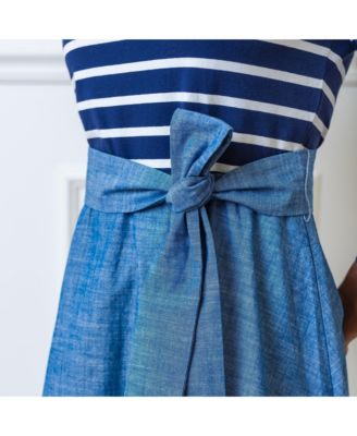 Women's Long Sleeve French Skater Dress