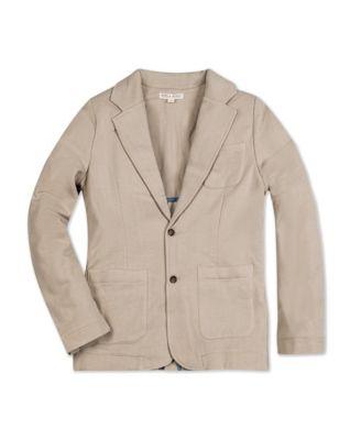 Men's Fleece Blazer with Elbow Patches
