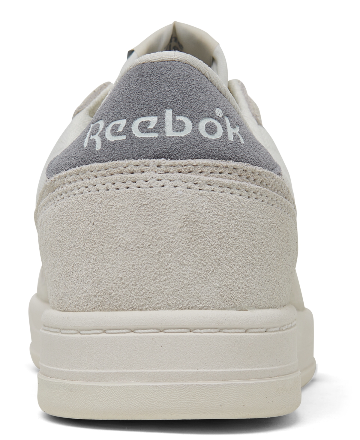 Shop Reebok Men's Lt Court Tennis Casual Sneakers From Finish Line In Chalk,vintage-like White