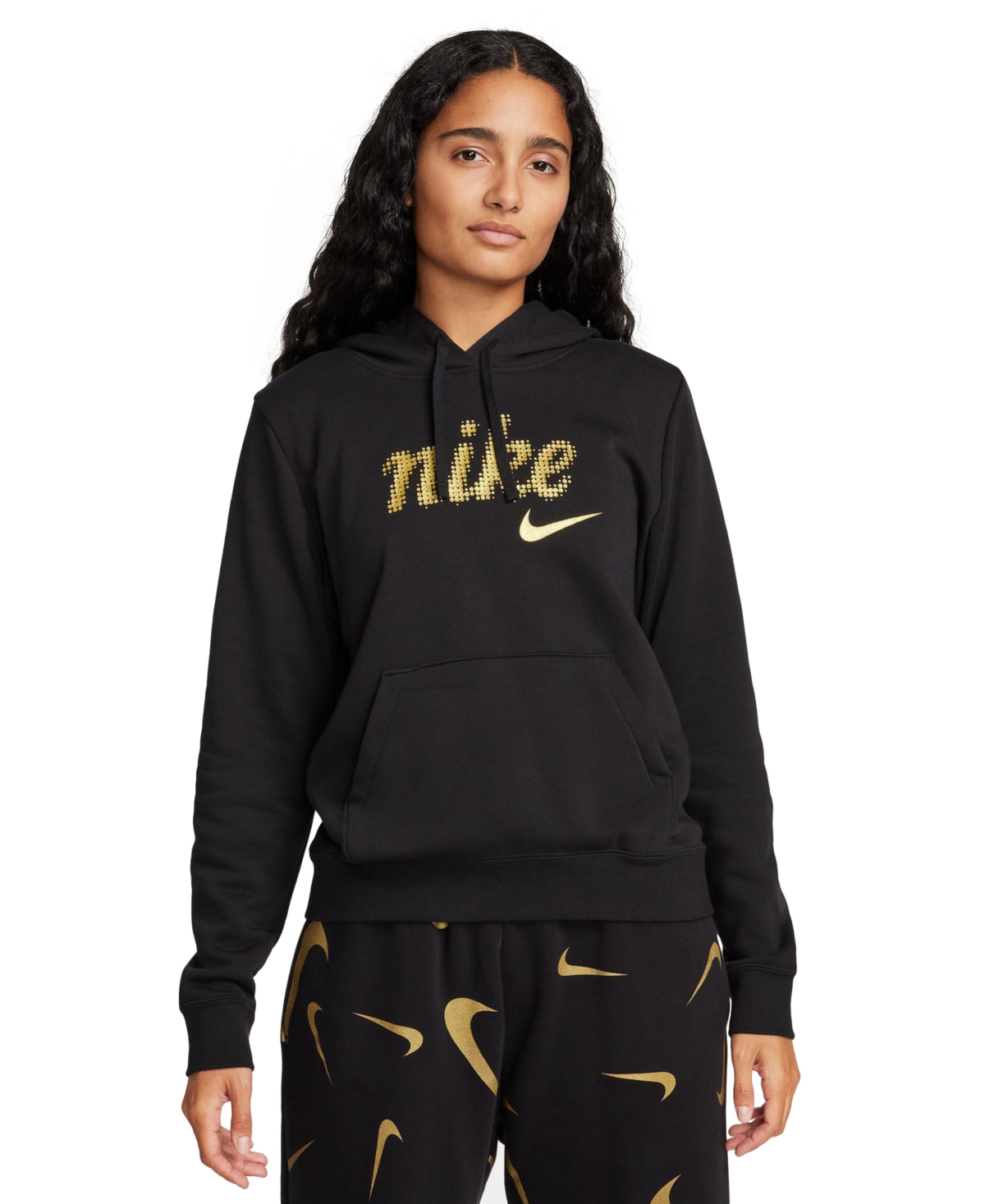 Nike Women's Sportswear Club Fleece Pullover Hoodie In Black