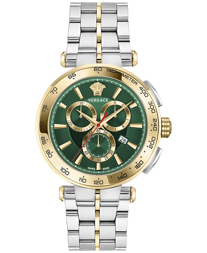 Versace Men's Swiss Chronograph Aion Two-Tone Stainless Steel