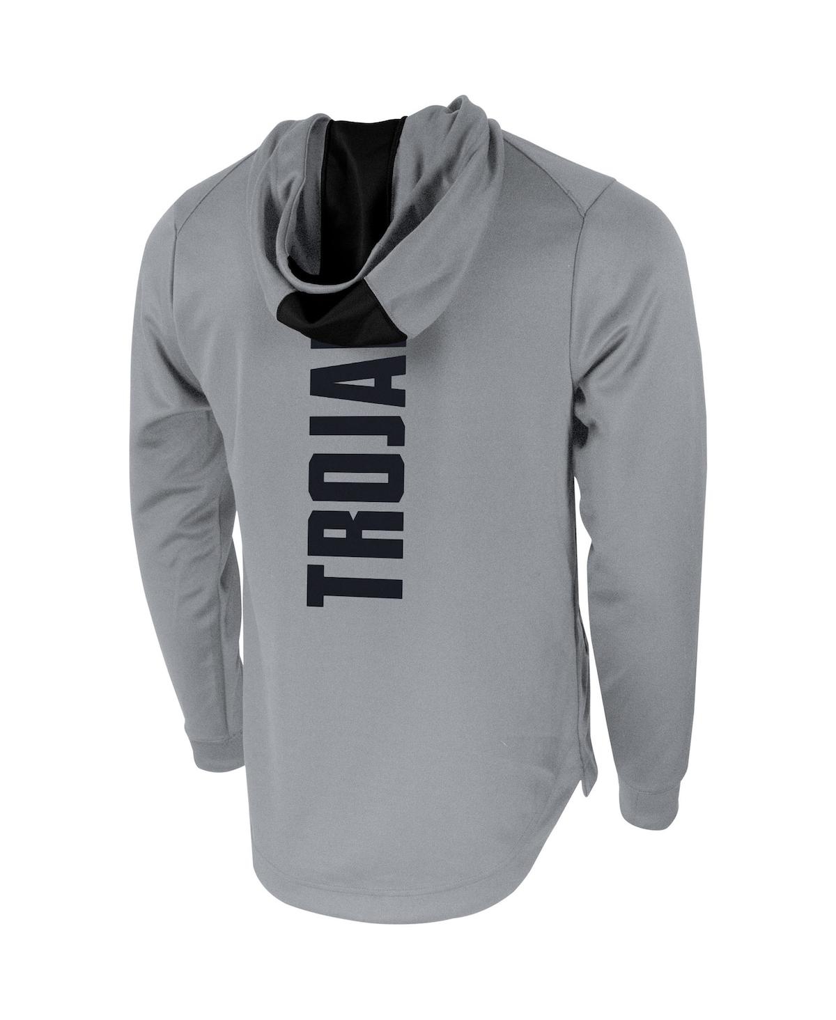 Shop Nike Men's  Gray Usc Trojans 2-hit Performance Pullover Hoodie