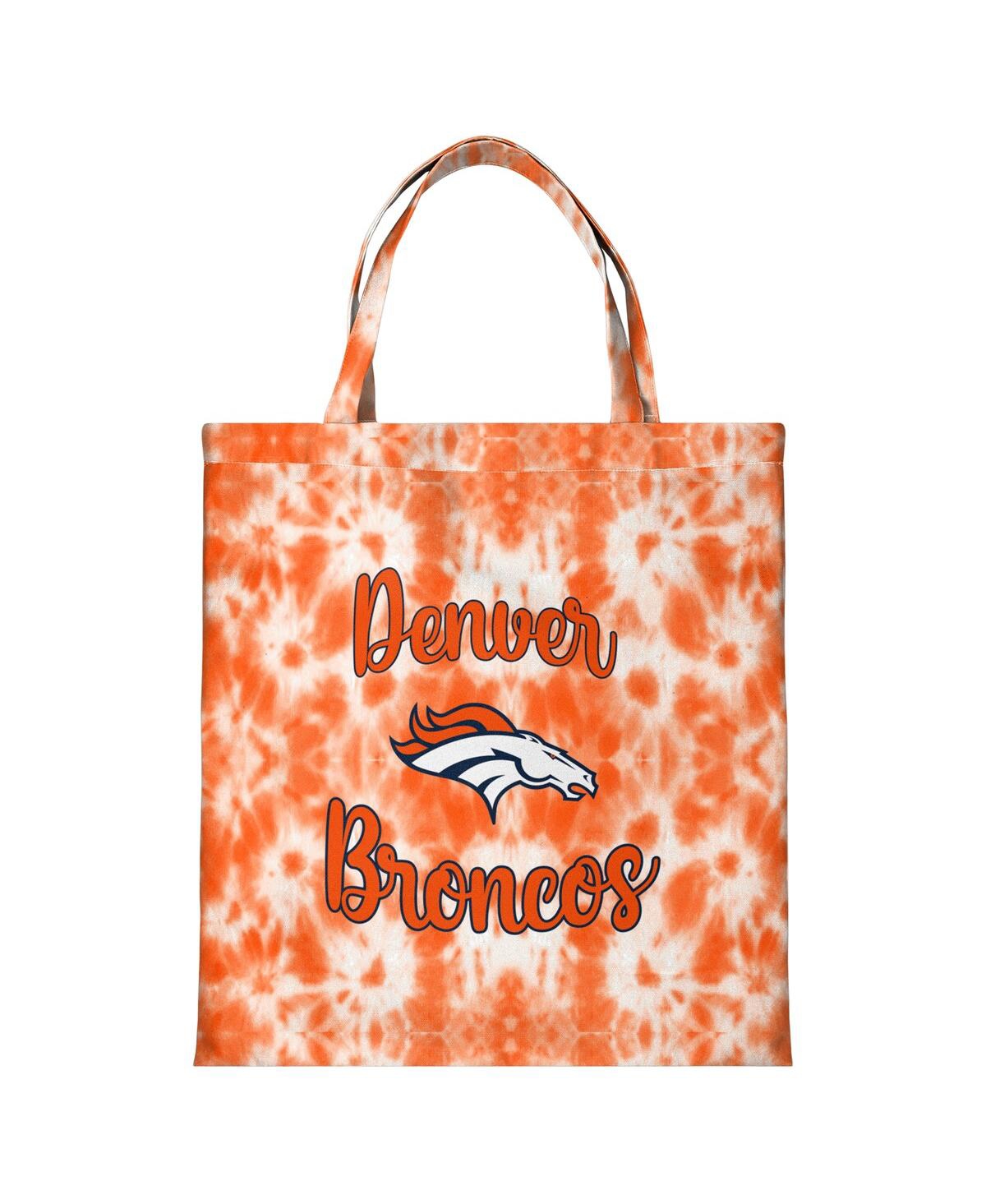 Foco Women's  Denver Broncos Script Wordmark Tote Bag In Gold