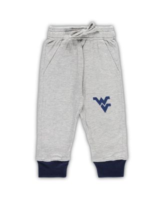 Infant Boys and Girls Heather Gray West Virginia Mountaineers Jie Jie Long Sleeve Bodysuit and Pants Set