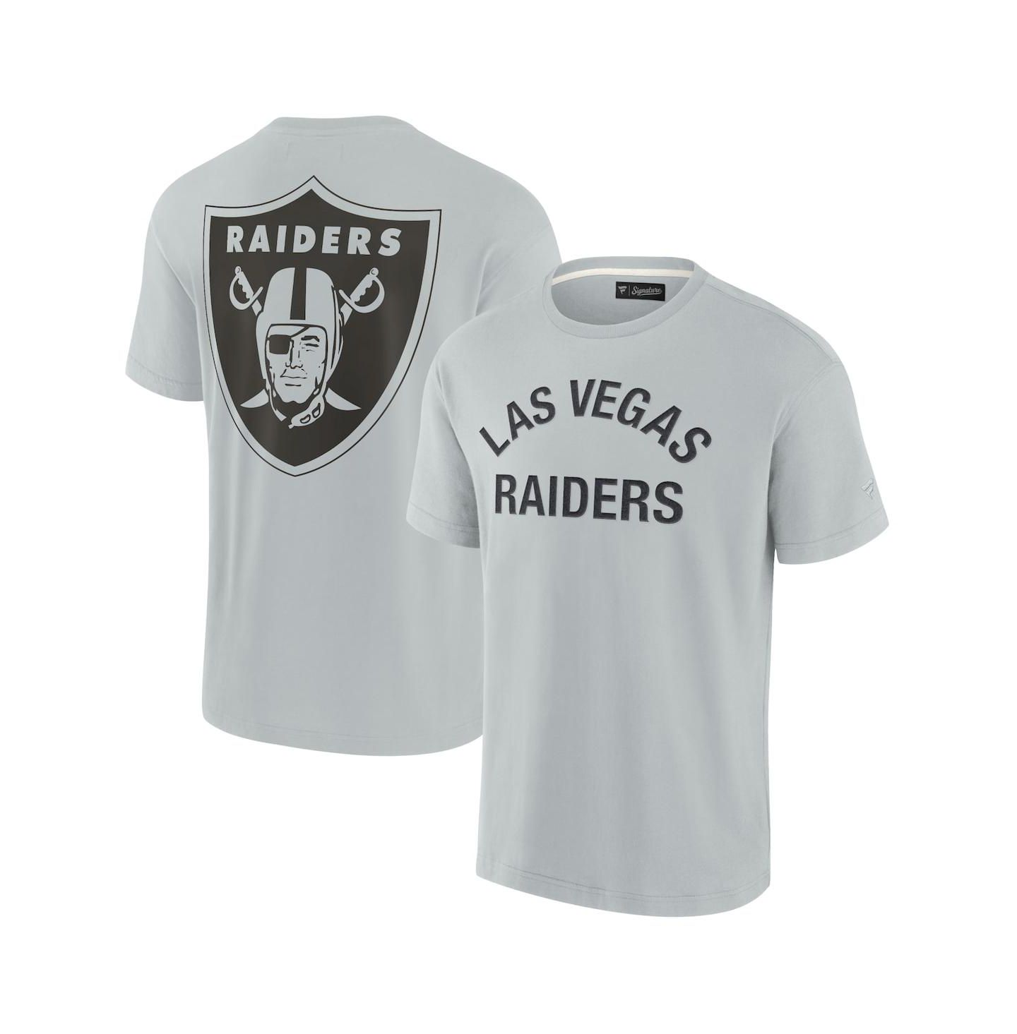 Футболка Fanatics Signature Gray Las Vegas Raiders Super Soft Short Sleeve — фото 1