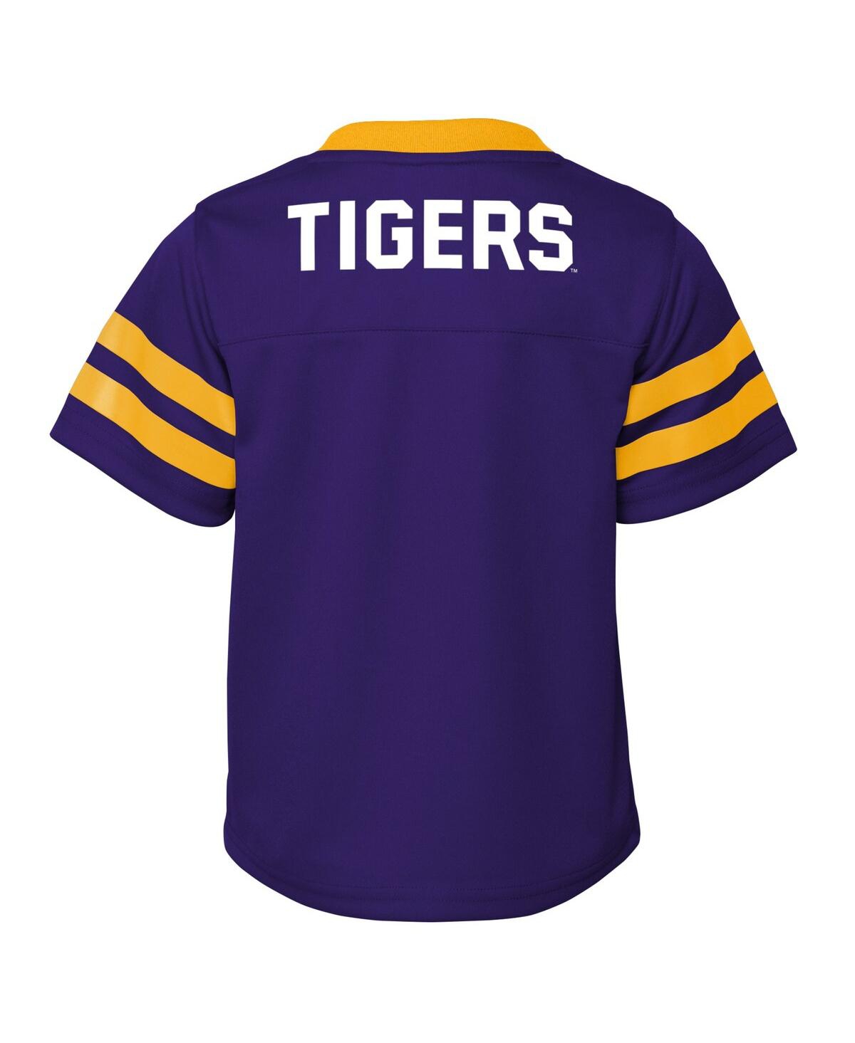Outerstuff Toddler Boys And Girls Purple Lsu Tigers Two-piece Red Zone Jersey And Pants Set In Purple