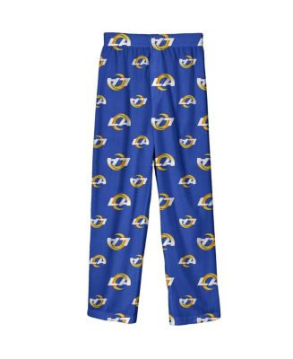 Big Boys Royal Los Angeles Rams Team-Colored Printed Pajama Pants - Macy's