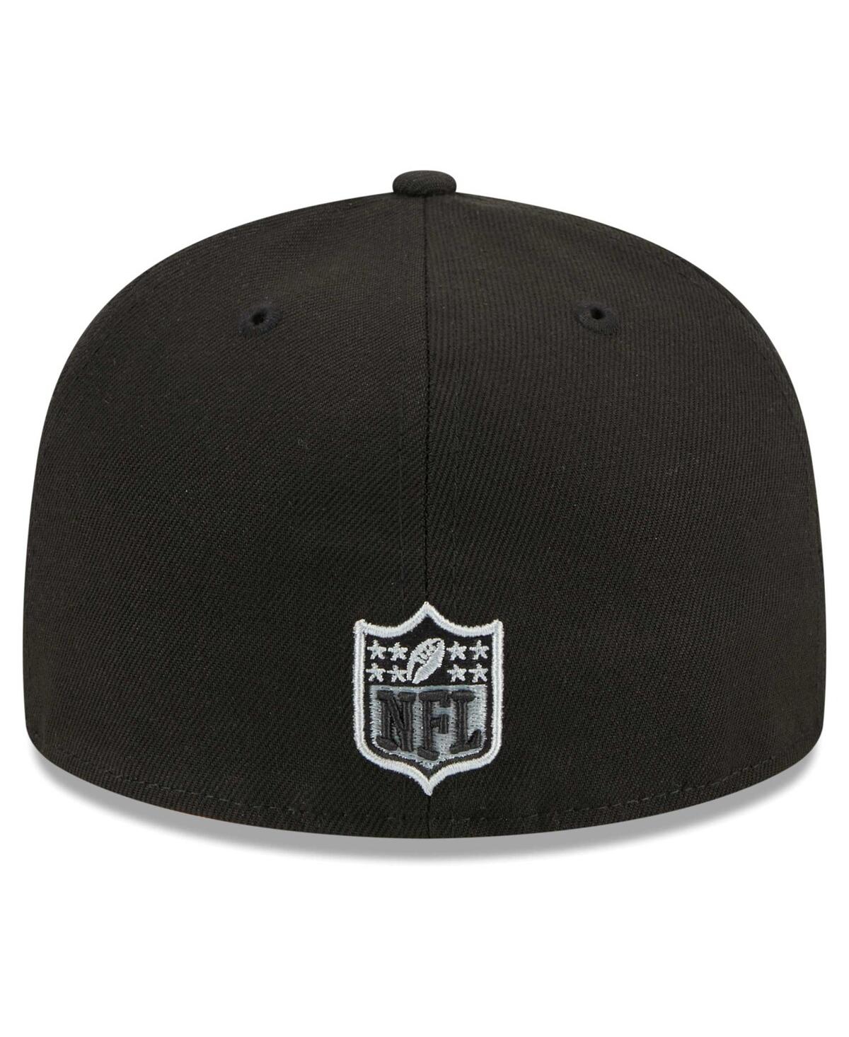 New Era Black Las Vegas Raiders  Main Patch 59fifty Fitted Hat In Black