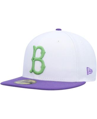 Men's White Brooklyn Dodgers Side Patch 59FIFTY Fitted Hat