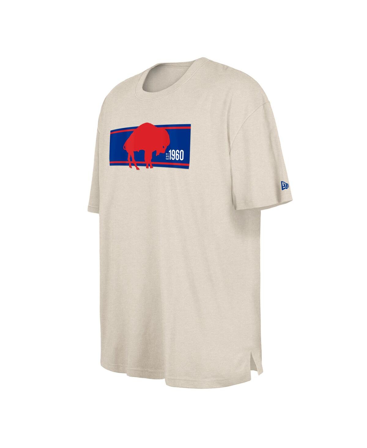 Shop New Era Men's  Cream Buffalo Bills Third Down Big And Tall Historic T-shirt