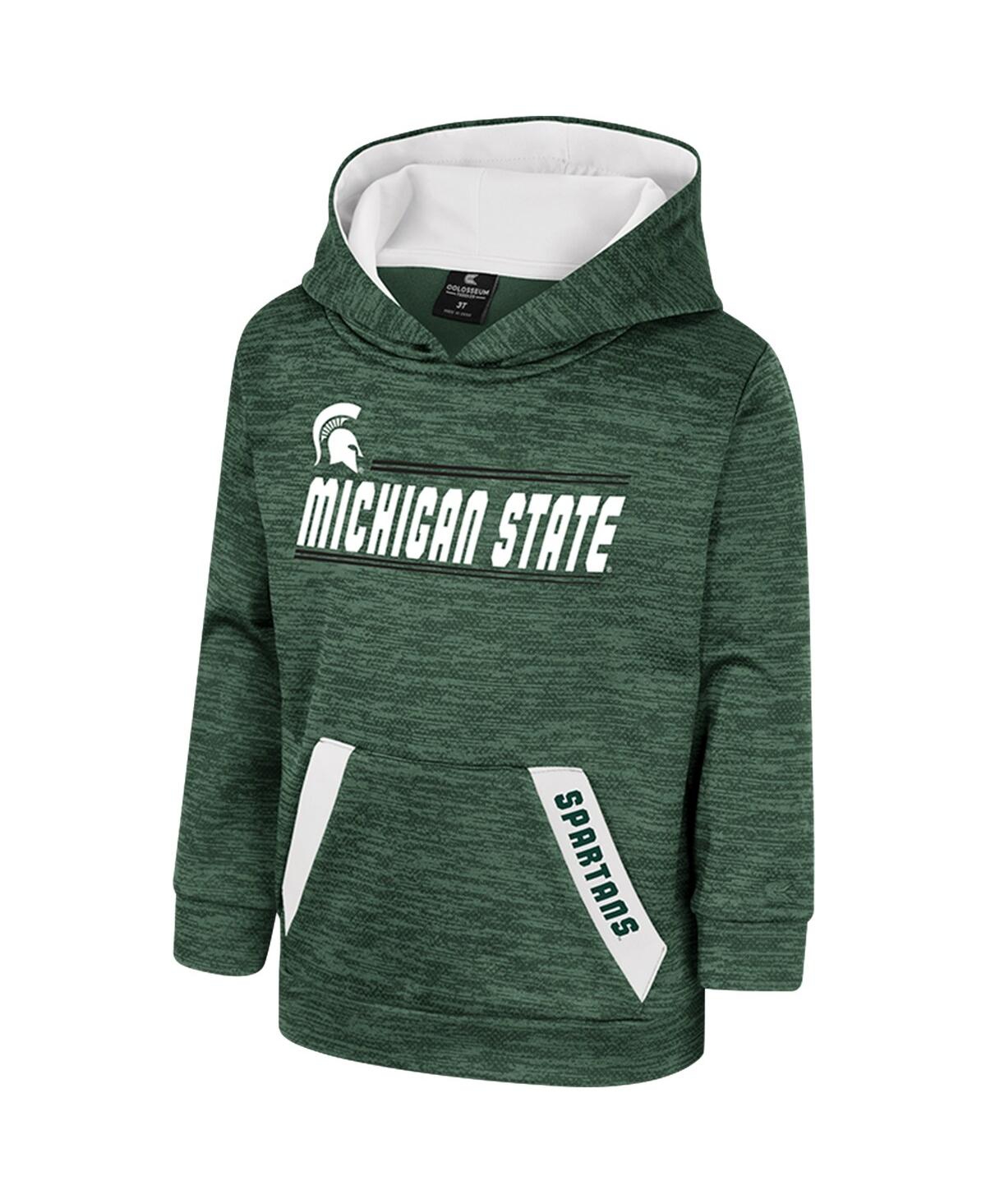 Shop Colosseum Toddler Boys And Girls  Green Michigan State Spartans Live Hardcore Pullover Hoodie